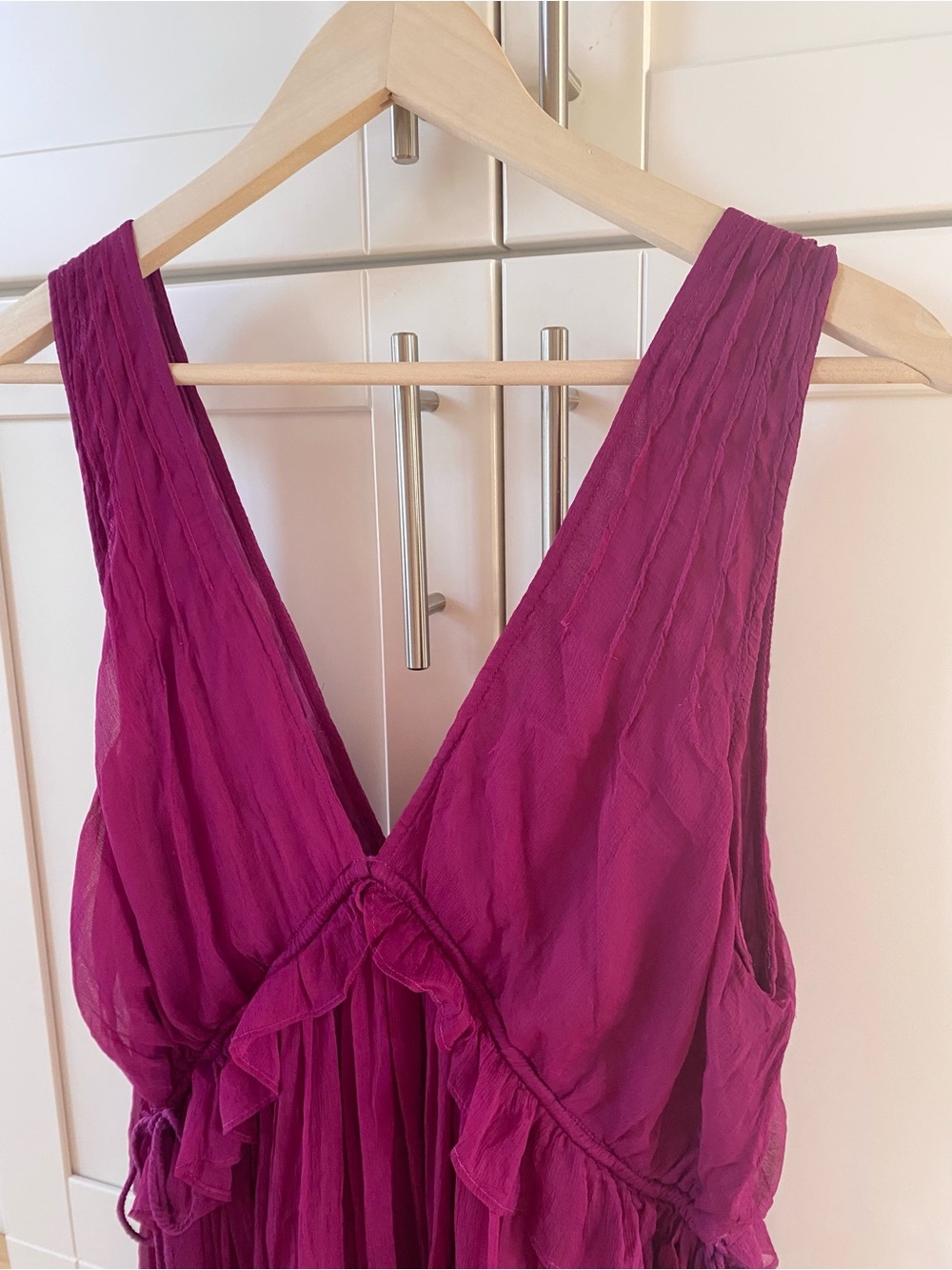 Free People Rio Grande Ruffled V Neck Dress - Picture 5 of 8